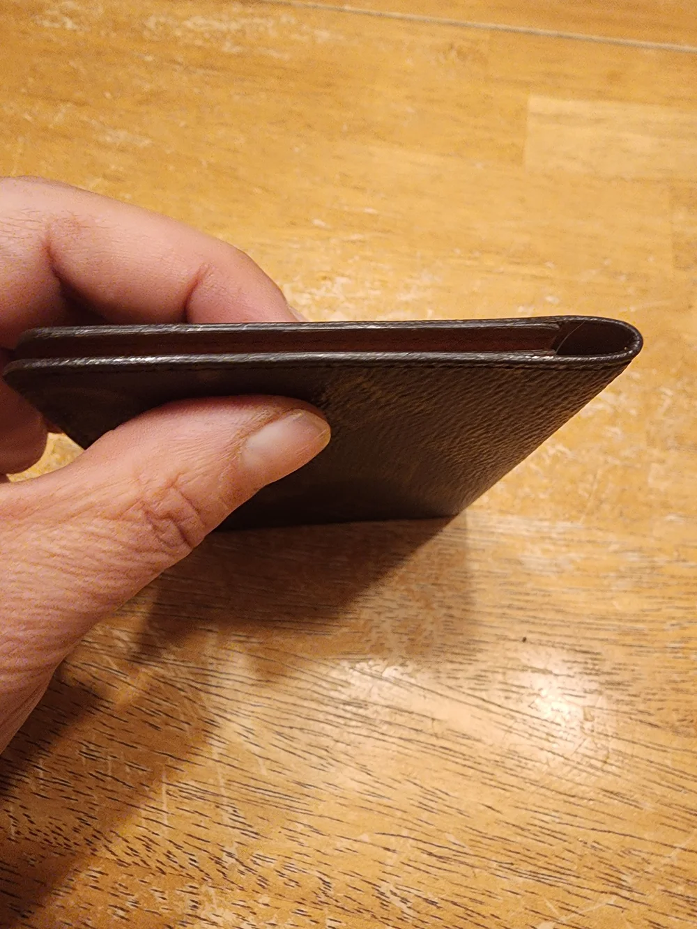 Louis Vuitton Monogram Canvas Card Case in Brown and Gold